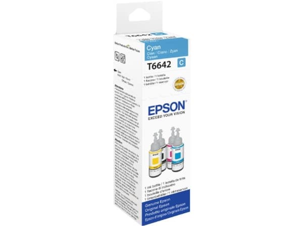 Epson 664 Ecotank Cyan ink bottle (70ml), Cyan, Epson, EcoTank L555 EcoTank L355 EcoTank ET-4550 EcoTank ET-4500 EcoTank ET-3600 EcoTank ET-2650 EcoT
