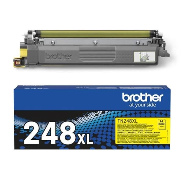 Gult bläcktoner TN248XLY - BROTHER - Hög kapacitet - 2300 sidor