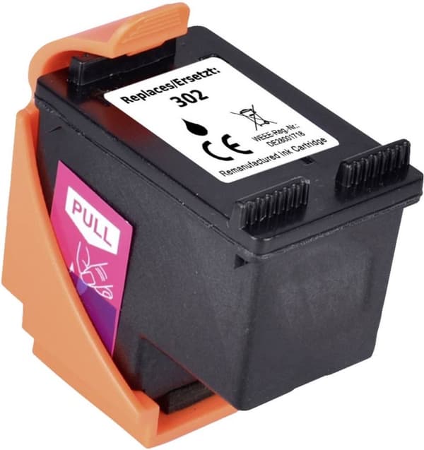 Renkforce bläckpatron ersätter HP 302, F6U66AE kompatibel svart RF-5655886