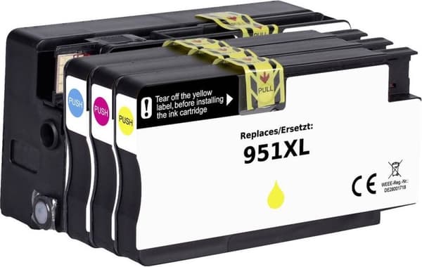 Renkforce blækkombinationspakke erstatter HP 950 XL, 951 XL (C2P43AE) kompatibel sort, cyan, magenta