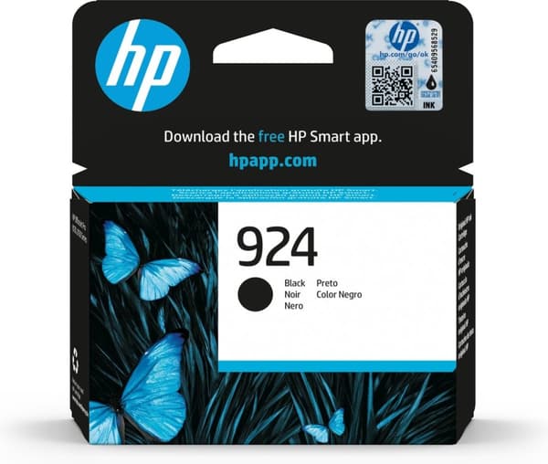 HP 924 alkuperäinen musta mustekasetti