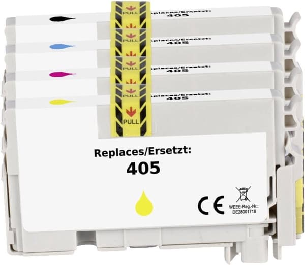 Renkforce bläckkombinationspaket ersätter Epson 405 kompatibel svart, cyan, magenta, gul RF-5705462 (RF-5