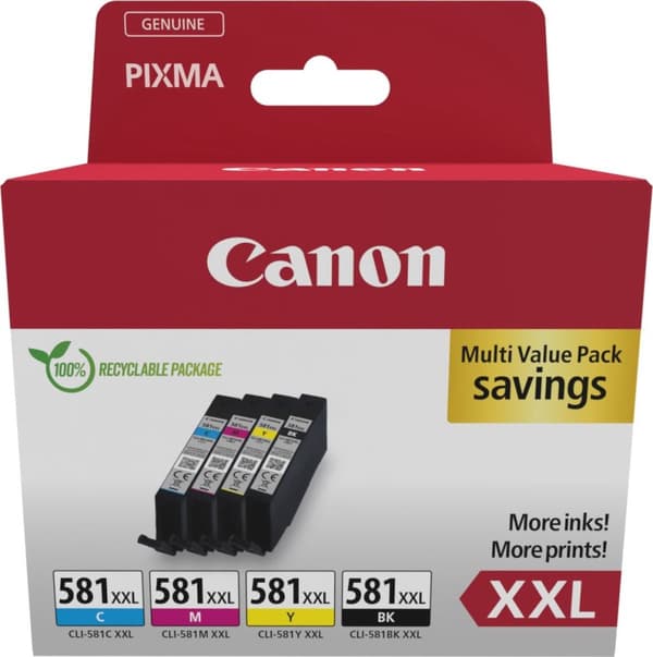 Canon 1998C006 bläckpatron 4 stycken Original Svart, Cyan, Magenta, Gul