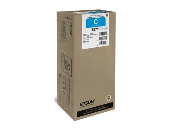 Epson T9742 - XXL-størrelse - cyan - original - blekkpakke - for WorkForce Pro WF-C869R