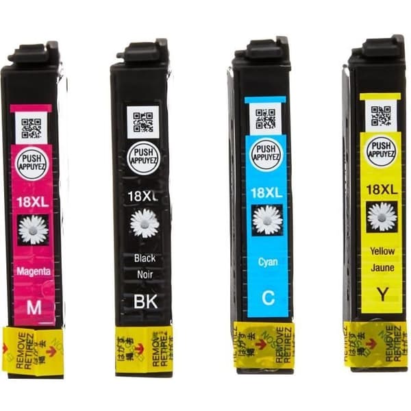 EPSON Multipack XL T1806 - Daisy - Svart, Cyan, Magenta, Gul (C13T18164012)