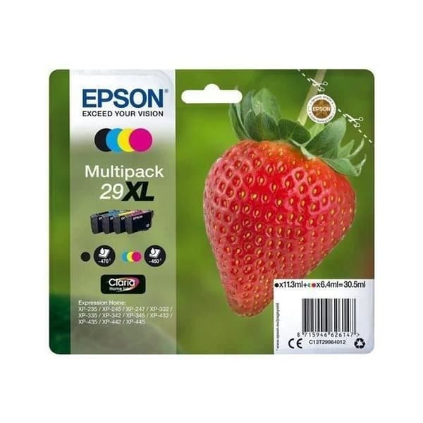 EPSON Multipack T2996 XL - Strawberry - Svart, Cyan, Magenta, Gul (C13T29964012)