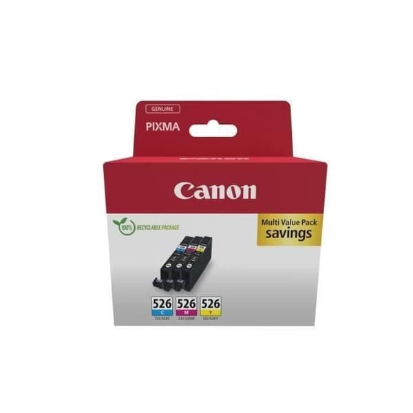 Flerpack bläckpatroner - CANON - CLI-526 Cyan/Magenta/Gul