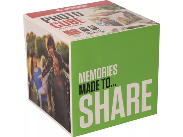 Canon Photo Cube Creative Pack - Blank - 2-pack - svart, farge (cyan, magenta, gul) - original - grønn - blekkpatron/papirsett - for PIXMA TS5150, TS