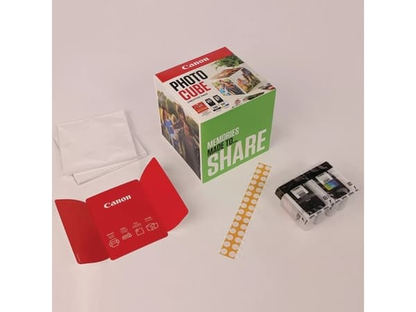 Canon Photo Cube Creative Pack - Blank - 2-pack - svart, farge (cyan, magenta, gul) - original - grønn - blekkpatron/papirsett - for PIXMA TS5150, TS