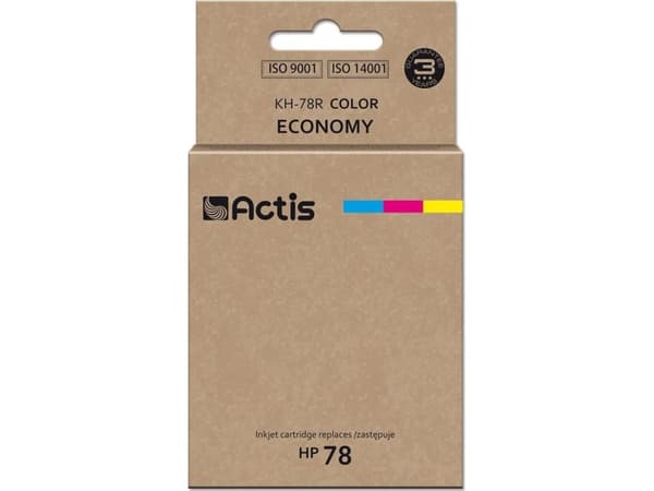 Activejet HP 78 C6578D, Cyan, Fiolblå, Gult, Fargestoffbasert blekk, 36 ml, 1 stykker, Enkeltpakke