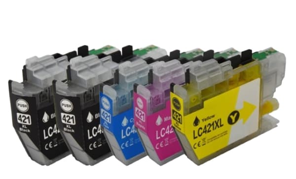 Peach PI500-378, Høyt (XL) utbytte, Sort, Cyan, Fiolblå, Gult, 15 ml, 10 ml, 5 stykker, 500 sider