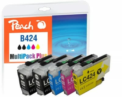 Peach PI500-390, Standard Yield, Black, Cyan, Magenta, Yellow, 18 ml, 10 ml, 5 pc(s), Multi pack