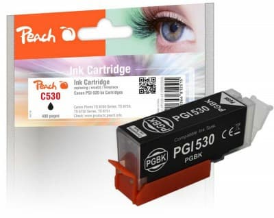 Peach PI100-497, Standard utskriftsproduksjon, Sort, 25 ml, 1 stykker, 400 sider, Enkeltpakke