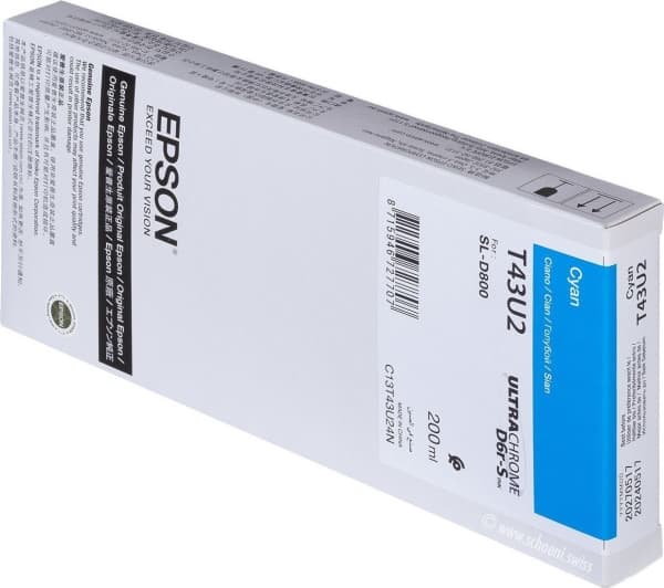 Epson T43U2 - 200 ml - cyan - original - blekkpatron