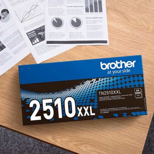 Brother Toner TN2510XL TN-2510 XL Svart