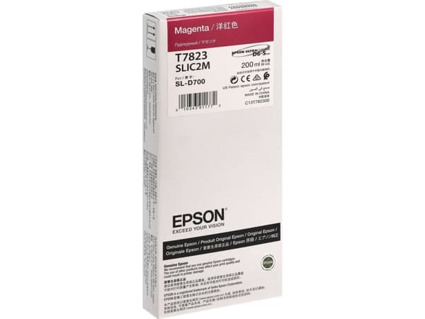Epson T7823 - 200 ml - magenta - alkuperäinen - mustekasetti - SURELAB SL D700:lle