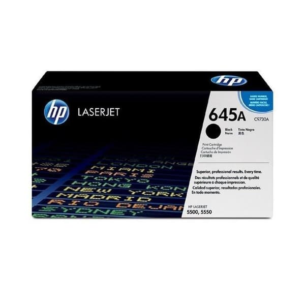 Original HP 645A svart tonerkassett för Color LaserJet 5500/5550 - Upp till 13 000 sidor