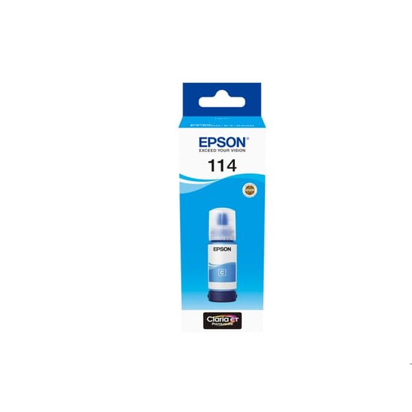 Epson Botella Tinta Ecotank 114 Cyan 70ml