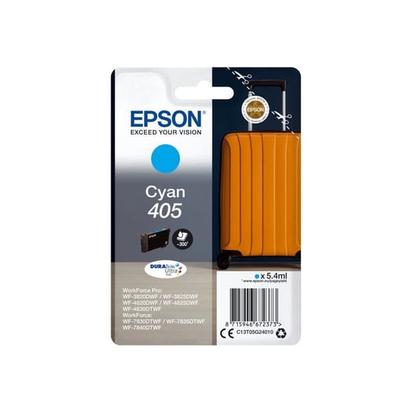 EPSON Singlepack Cyan 405 DURABrite Singlepack Cyan 405 DURABrite Ultra Ink