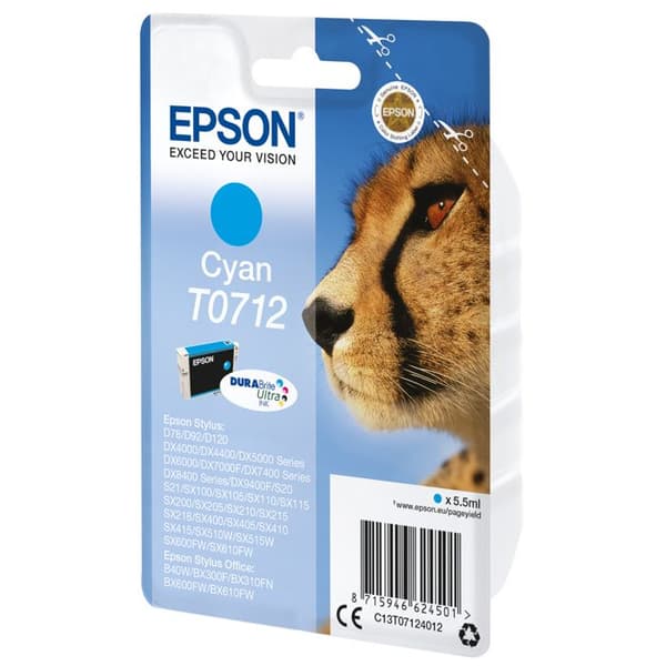 Bläckpatron - EPSON - Cyan - Bläckstråle - 425 sidor