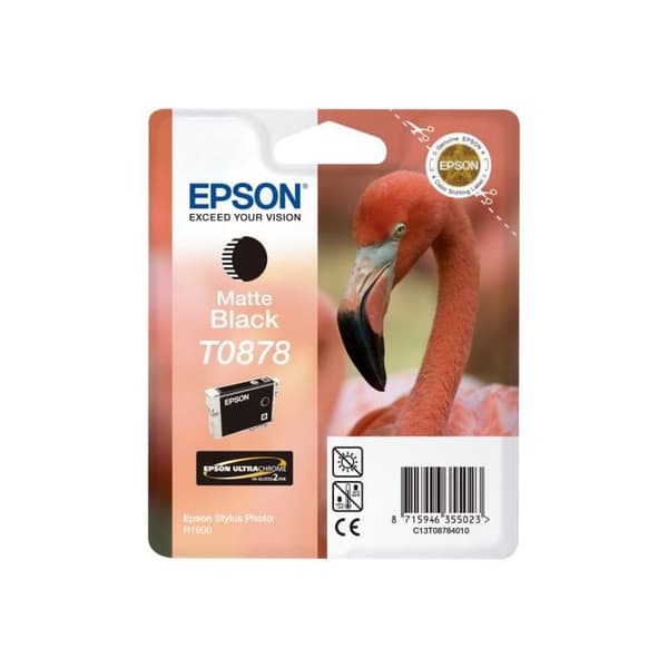 Epson T0878 11,4 ml matt svart bläckpatron för Stylus Photo R1900