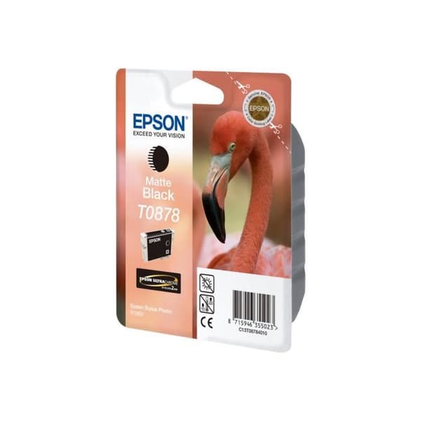 Epson T0878 11,4 ml matt svart bläckpatron för Stylus Photo R1900