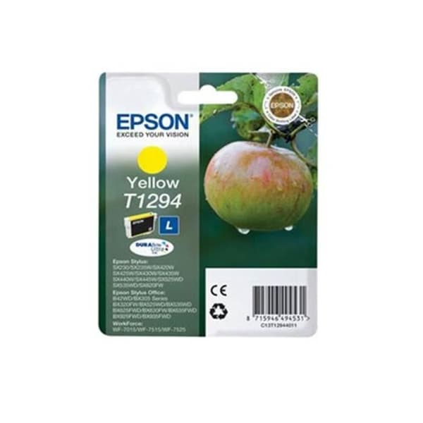 EPSON T1294 gul bläckpatron - Stylus SX230, SX235, SX430, SX438 - 7 ml