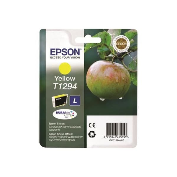 EPSON T1294 gul bläckpatron - Stylus SX230, SX235, SX430, SX438 - 7 ml