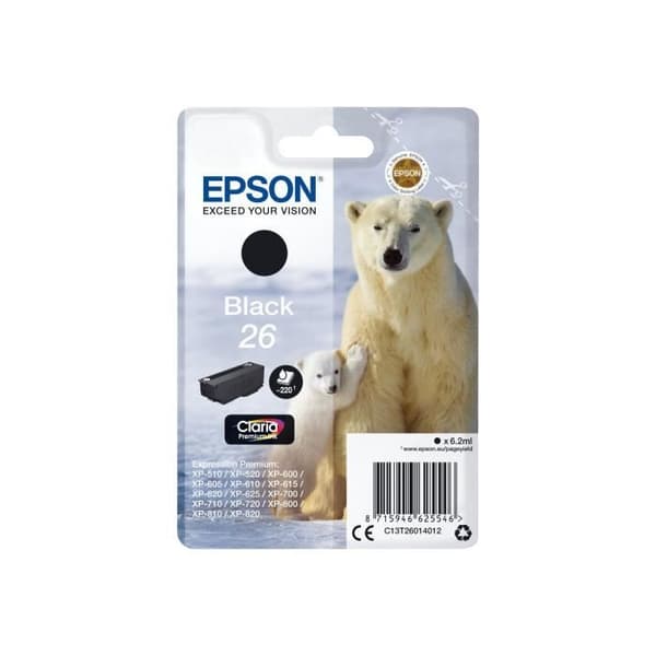 Epson 26 svart bläckpatron 6,2 ml för Expression Premium - märket EPSON