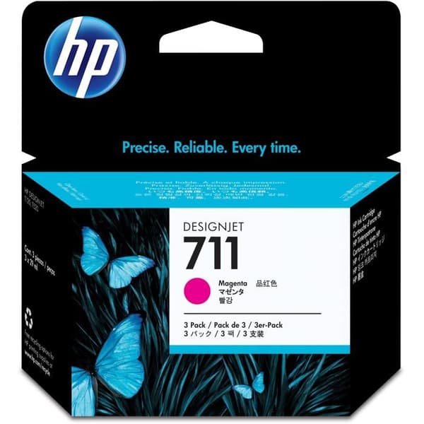 711 bläckpatron - Paket med 3 - Magenta - HP