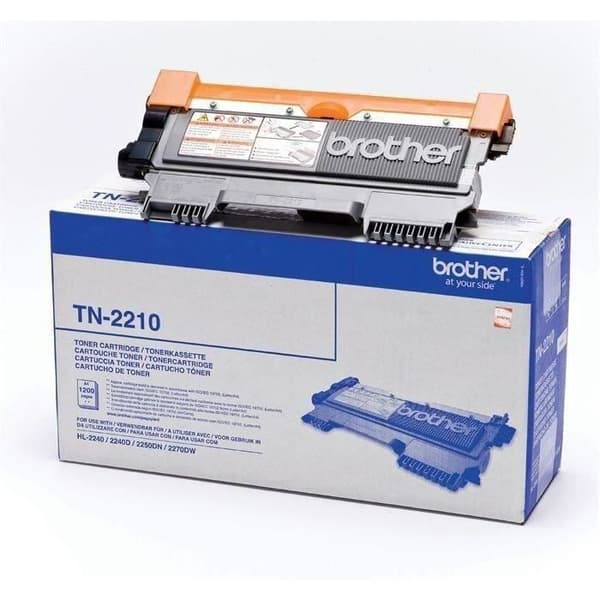 Brother TN-2210 svart tonerkassett för HL-2240/2240D/2250DN/2270DW - kapacitet 1200 sidor