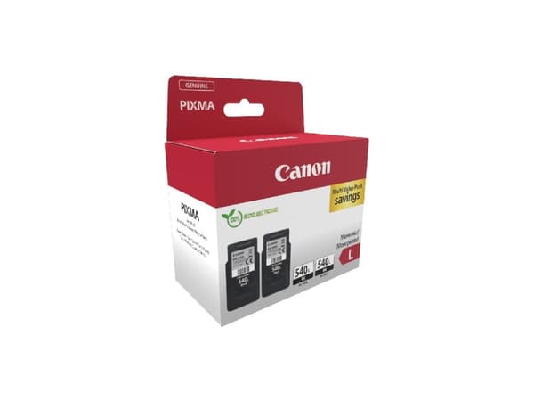 Canon PG-540L Twin Pack - 2-pack - L-størrelse - svart - original - hengeboks - blekkpatron