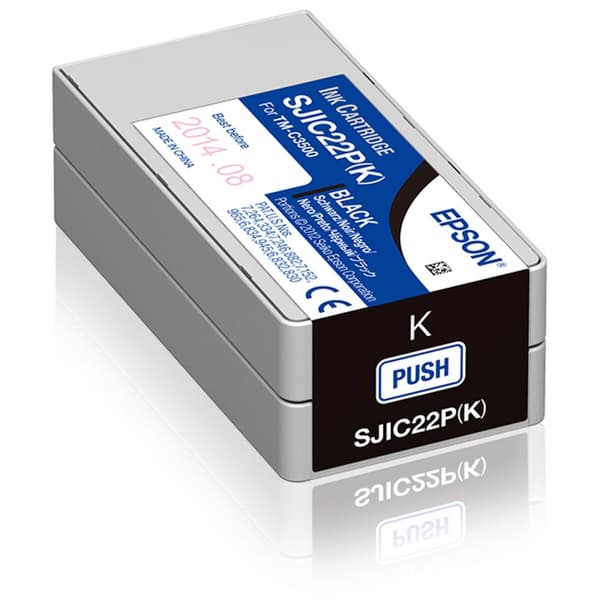 Original Bläckpatron Epson SJIC22P Svart