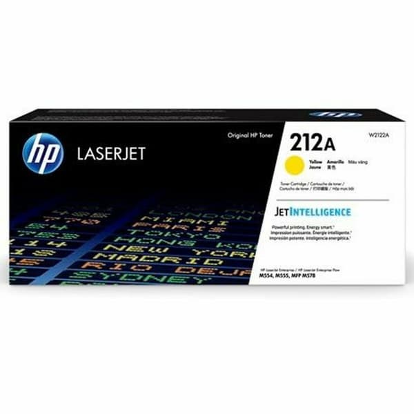Original toner HP W2122A Gul