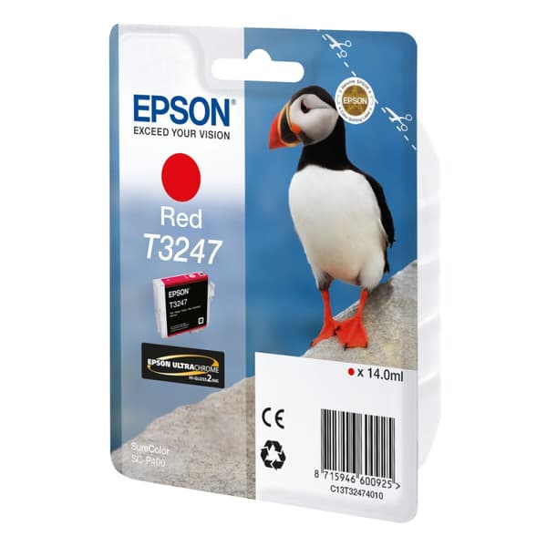 Original Bläckpatron Epson T3247 Red Svart Röd