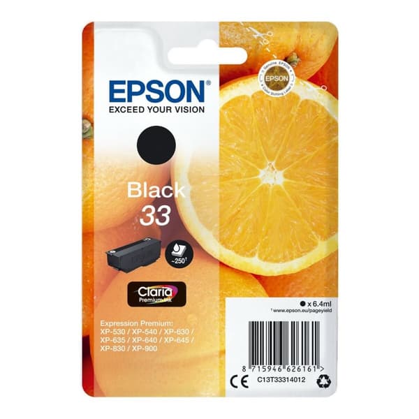 Original Bläckpatron Epson T3331 Svart