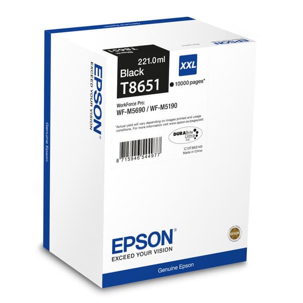 Original Bläckpatron Epson C13T865140 Svart