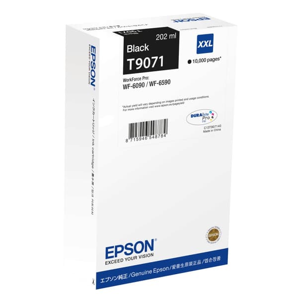 Original blækpatron Epson C13T90714N Sort