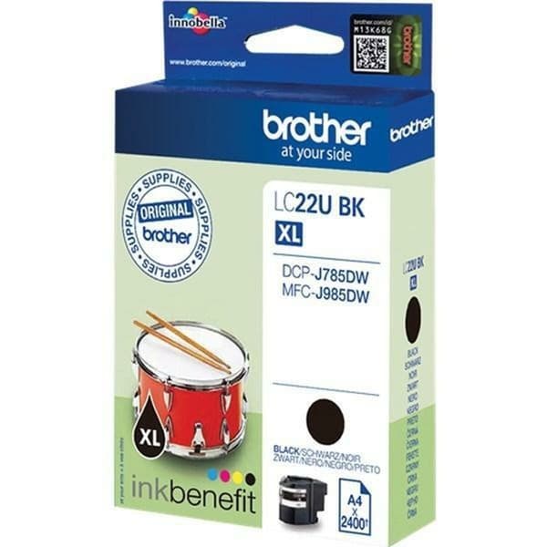 Original blækpatron Brother LC-22UBK Sort