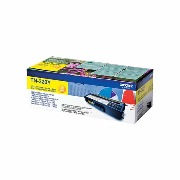 Original toner Brother TN-320Y Gul