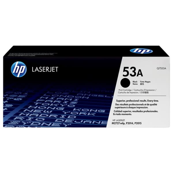 Original toner HP 53A 53A Blå Sort Multifarvet