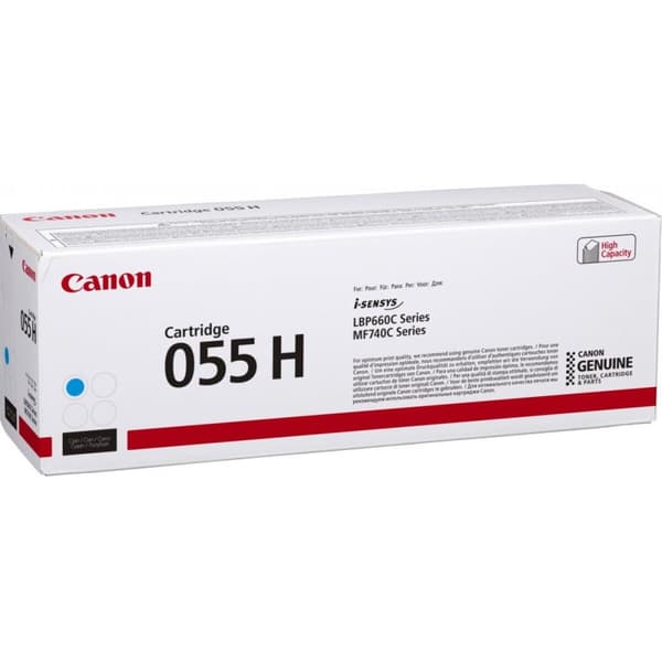 Original toner Canon 055H Cyan