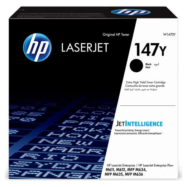 Original toner HP W1470Y Sort