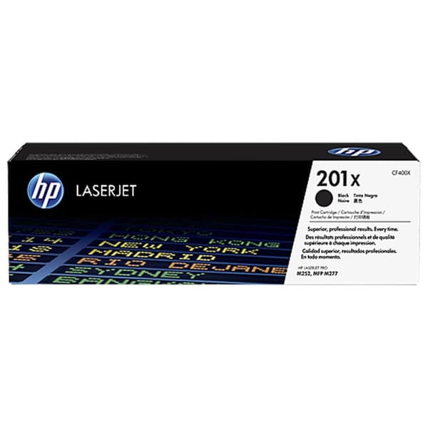 HP Original 201X LaserJet-tonerpatron med høj kapacitet, sort