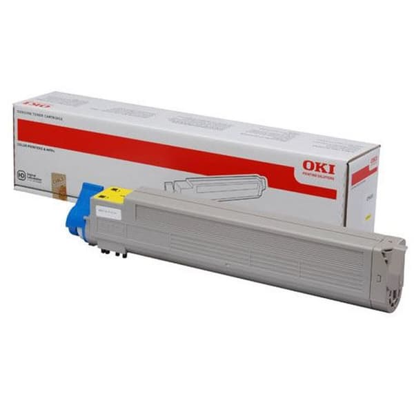 Original toner OKI 43837129 Gul