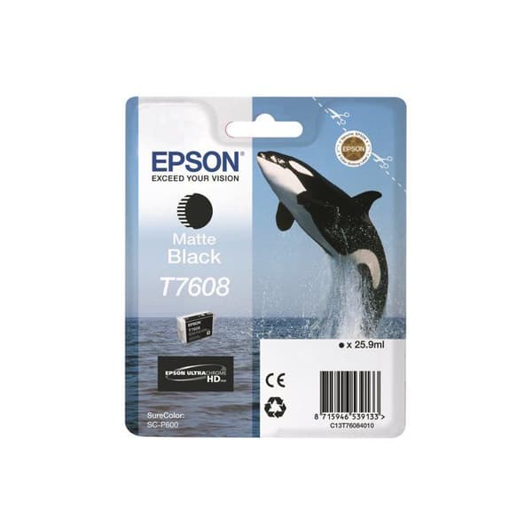 Tonerpatron - EPSON - T7608 M BK - Svart - Kompatibel - Paket med 1