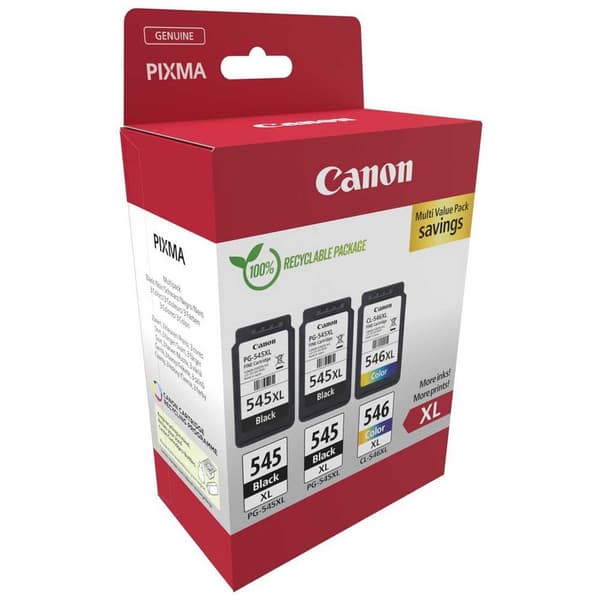 Canon Ink Pg-545xl + Cl-546xl Blækpatron