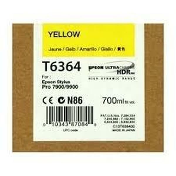 Alkunperäinen mustepatruuna Epson Cartucho T636400 amarillo Keltainen