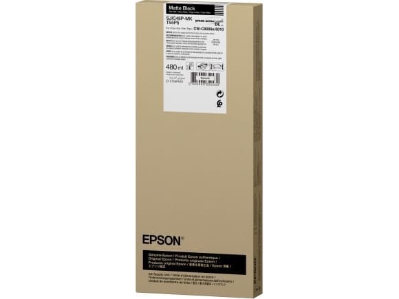 Epson T55P5 - 480 ml - mattsvart - original - box - bläckpaket - för EPL C8000E