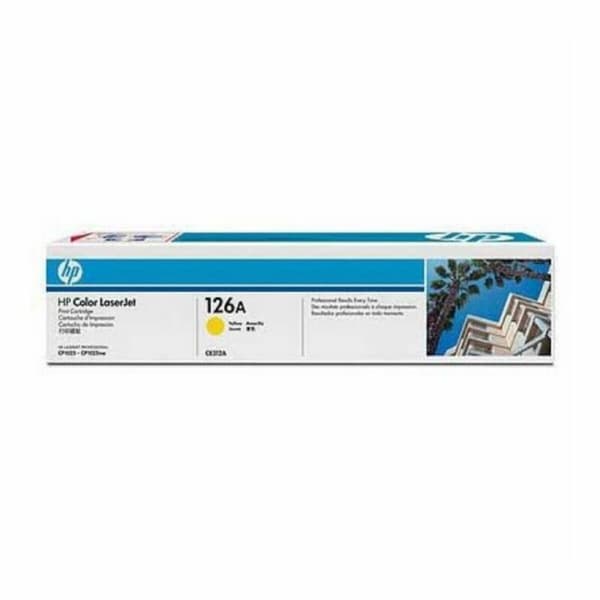 Original toner HP T126A Gul